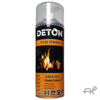 Аэрозоль DETON термостойкая серебристая 520мл